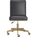 Dean Brushed Brass / Bravo Portabella Office Chair